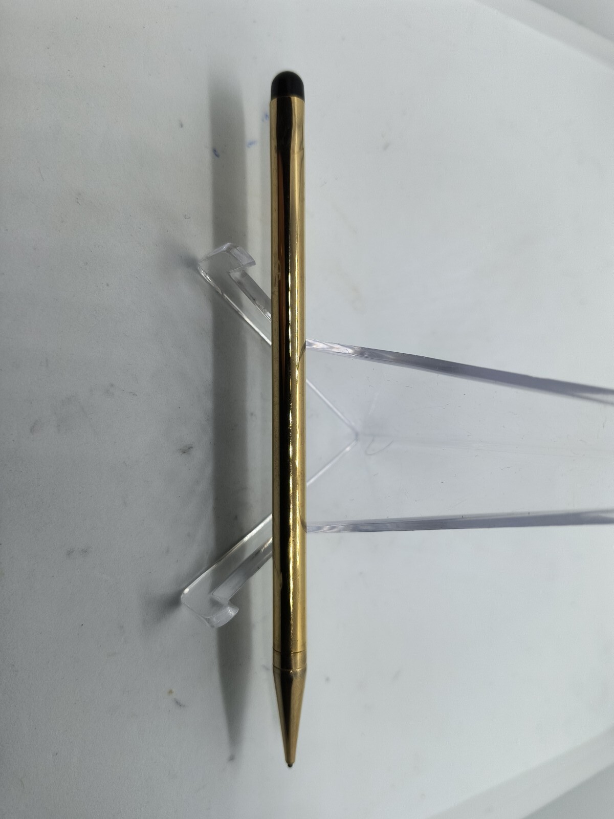 Brass Mechanical Pencil, 5″ long, 0.9mm lead. Smooth Finish, Nice.