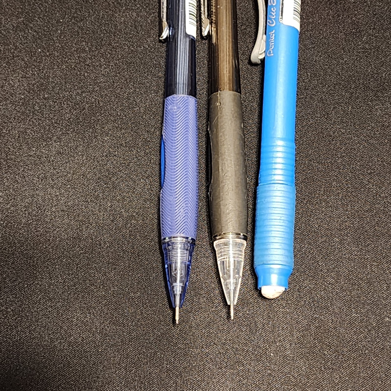 Pentel Lot PD345, PD347-TC Quicker Clicker Mechanical Pencil Grip & Clic Eraser