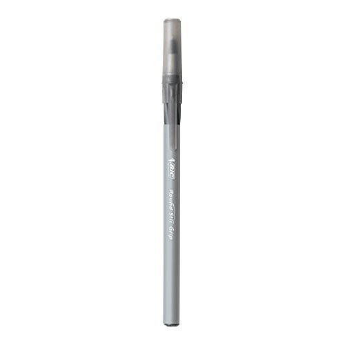 Round Stic Grip Xtra Comfort Ballpoint Pen, Medium Point (1.2mm), Black, Soft