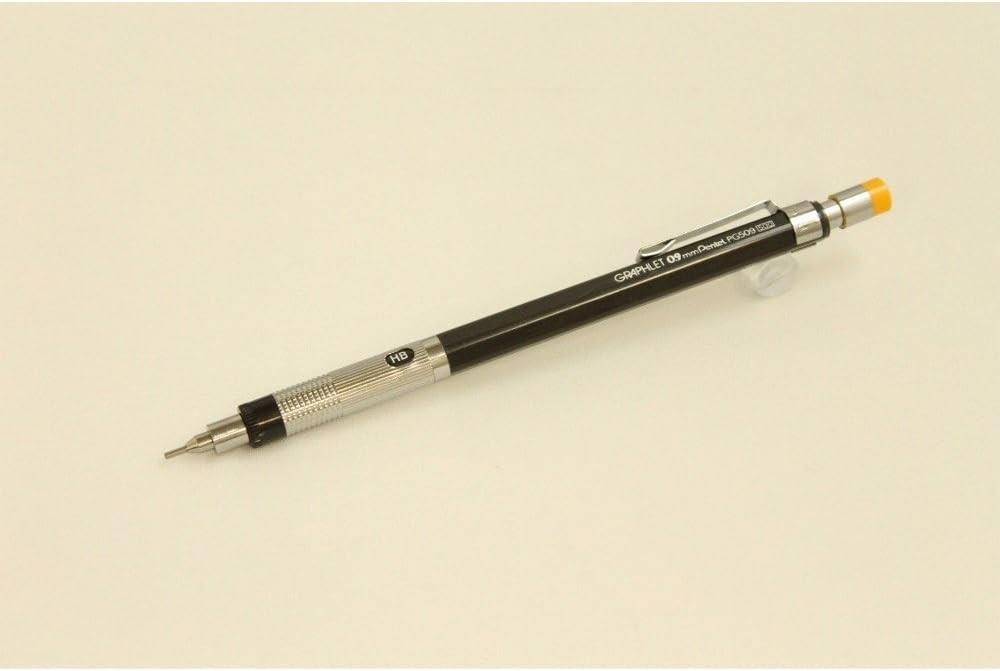 Pentel Graphlet Mechanical Pencil, 0.9mm 1 Count (Pack of 1), メタリックグレー