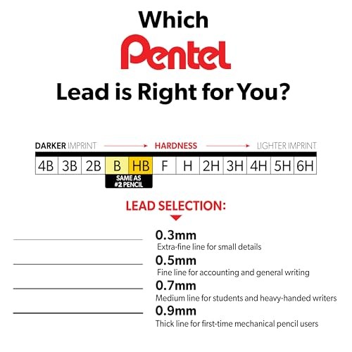 Super Hi-Polymer Lead Refill 0.9 HB BP 6 Pack (C29BPHB6)