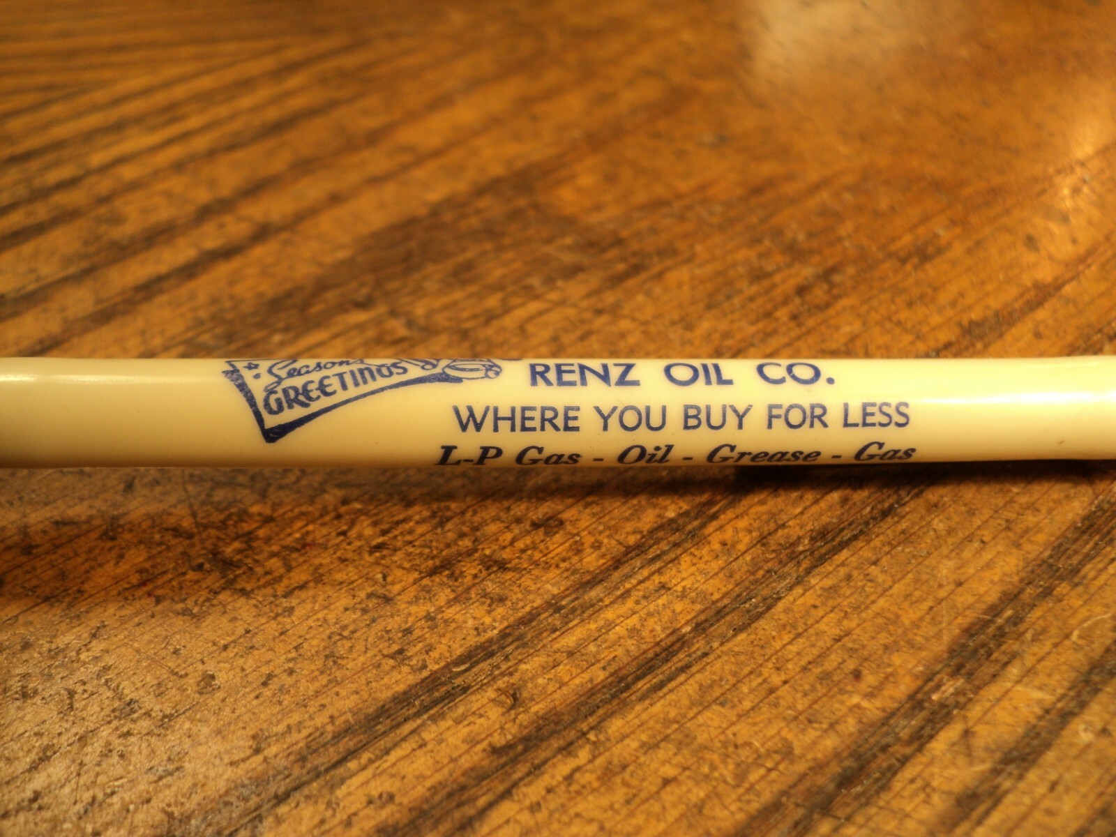 Vintage Sayles Wilson Mechanical Pencil Renz Oil Co Rush Center Kansas