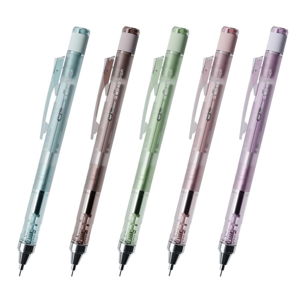 Tombow MONO Graph 0 5mm Mechanical Pencil Pastel Glass 5 DHA 541XAZ