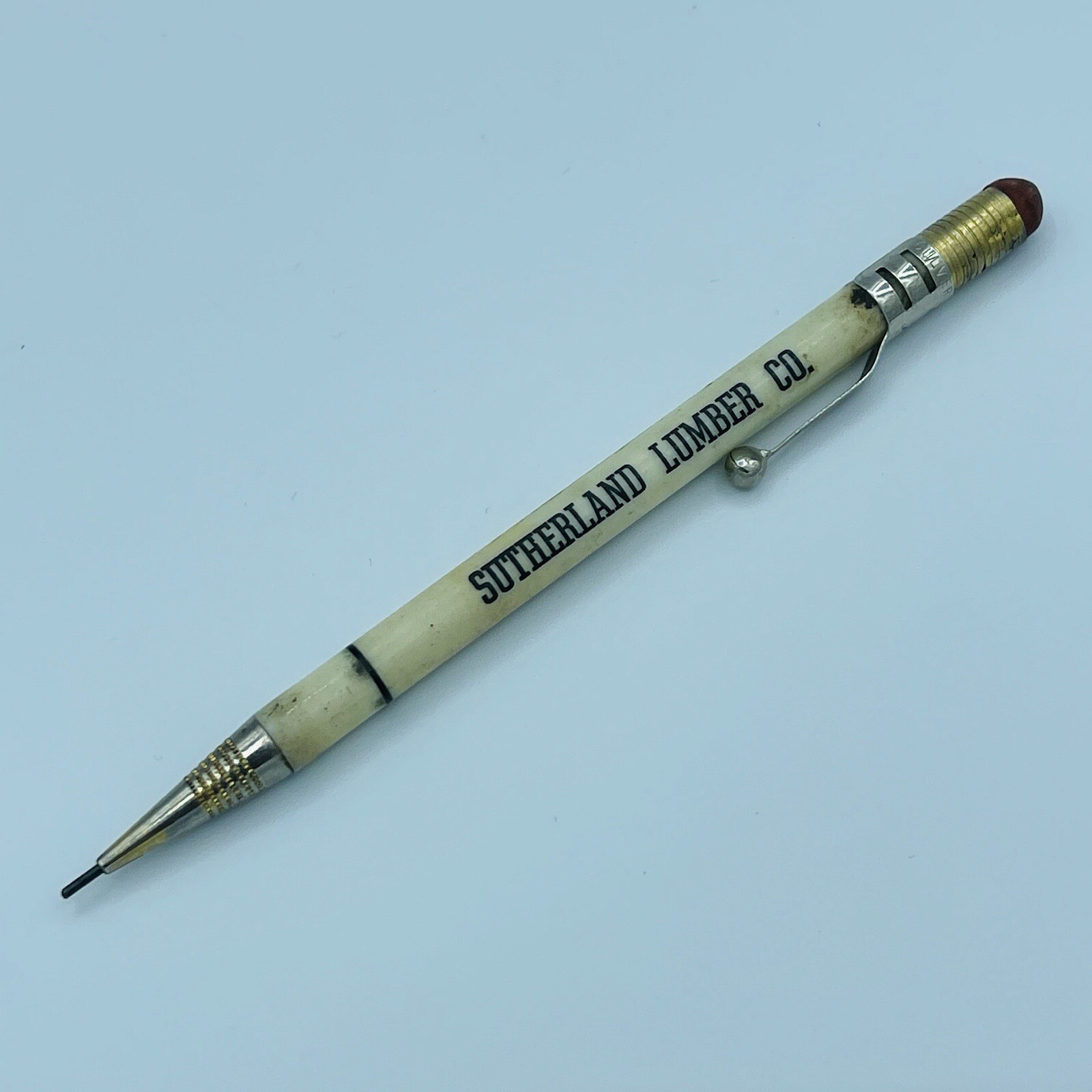 Vtg Rare Lindy Mechanical Pencil Advertising Southerland Lumber Co. Kansas MO