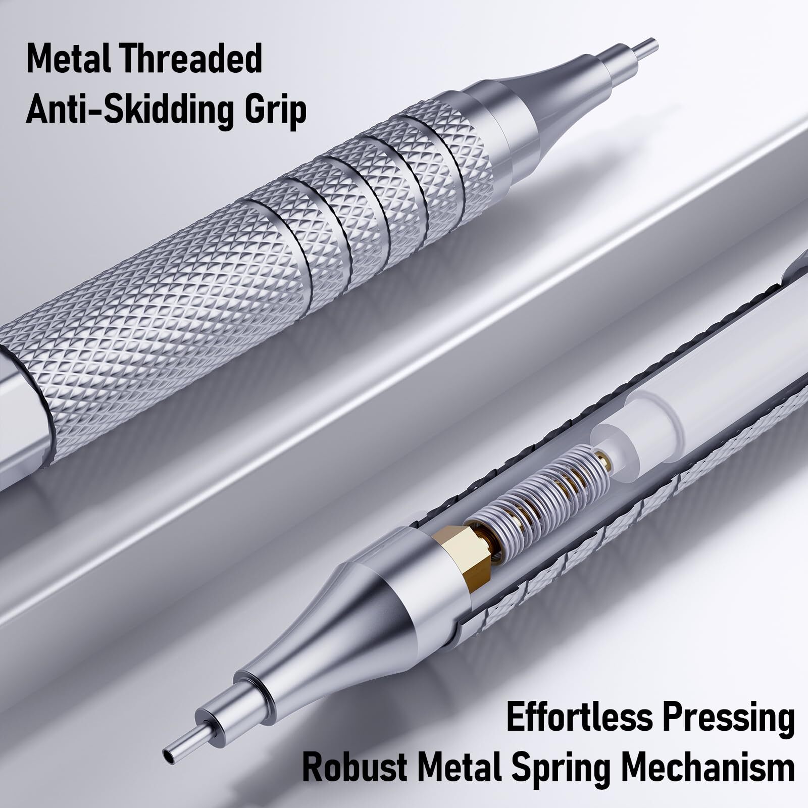 Metal Mechanical Pencil Set 3PCS Art Drafting Pencils 0.5 0.7 0.9MM & 2PCS 2M…