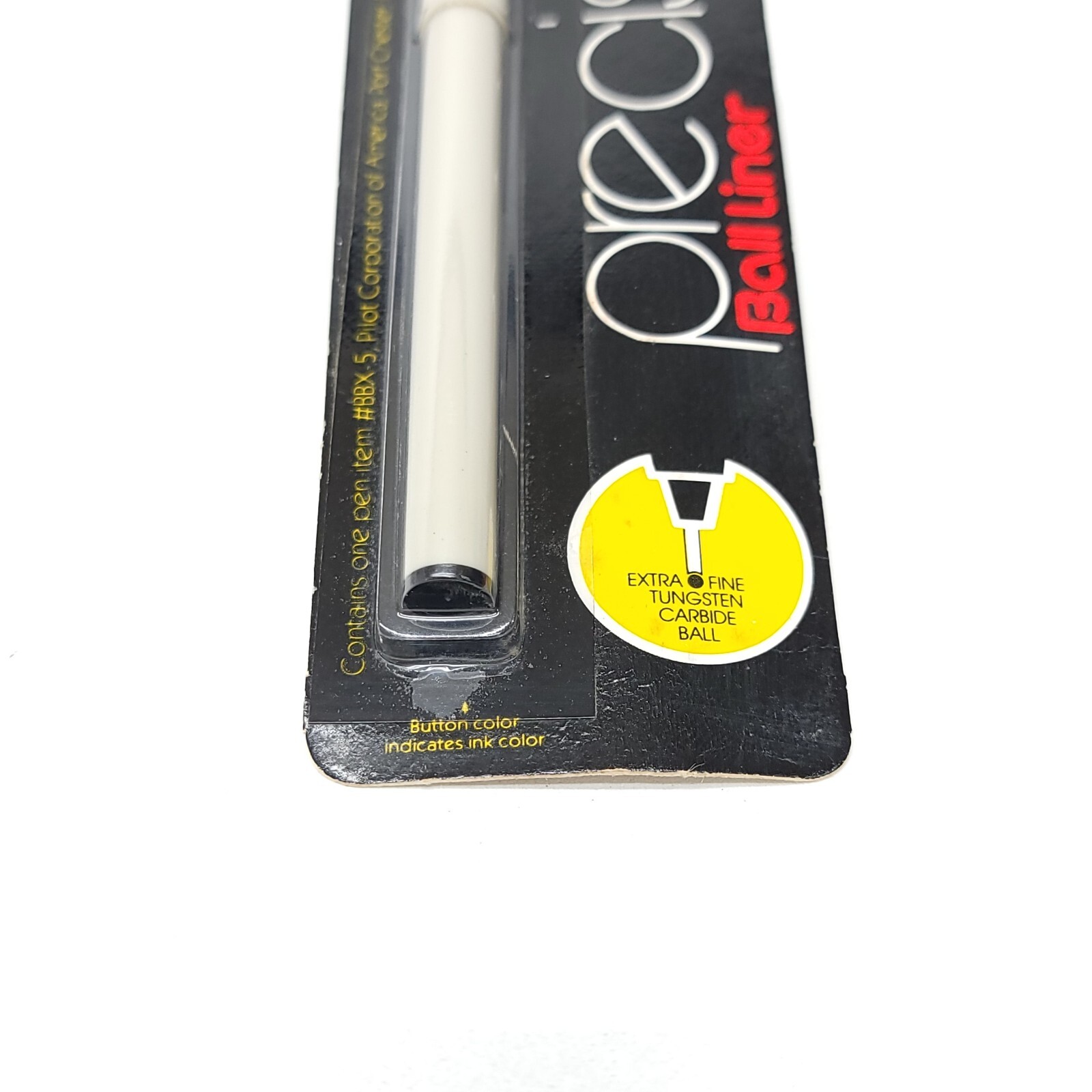 NOS Pilot Precise Black Ball Liner Pen Extra Fine NIP Sealed Japan NEW