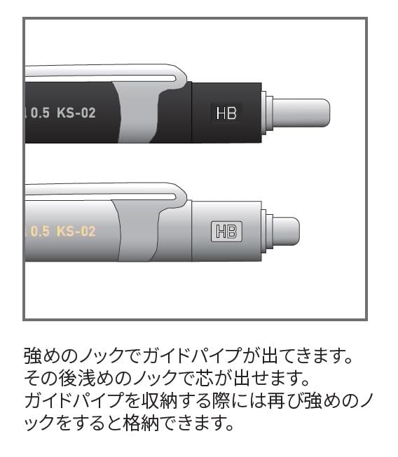 Quitera Double Knock Mechanical pen KS-02 0.5 SV