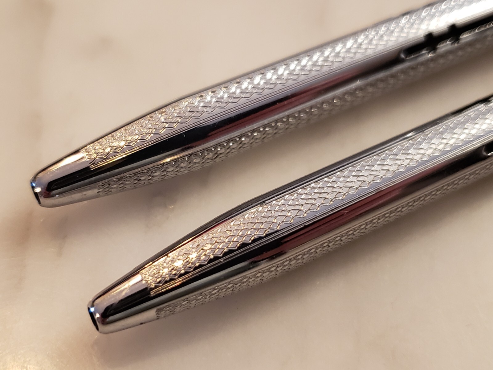 2x NORMA FOUR COLOR MECHANICAL PENCILS, Silver Rare Vintage Original