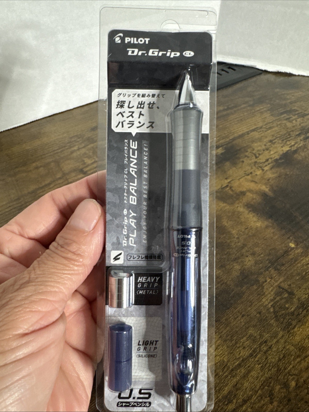 Pilot Dr Grip CL Black Ballpoint Pen 0.5mm New Sealed Japan Heavy Grip Metal
