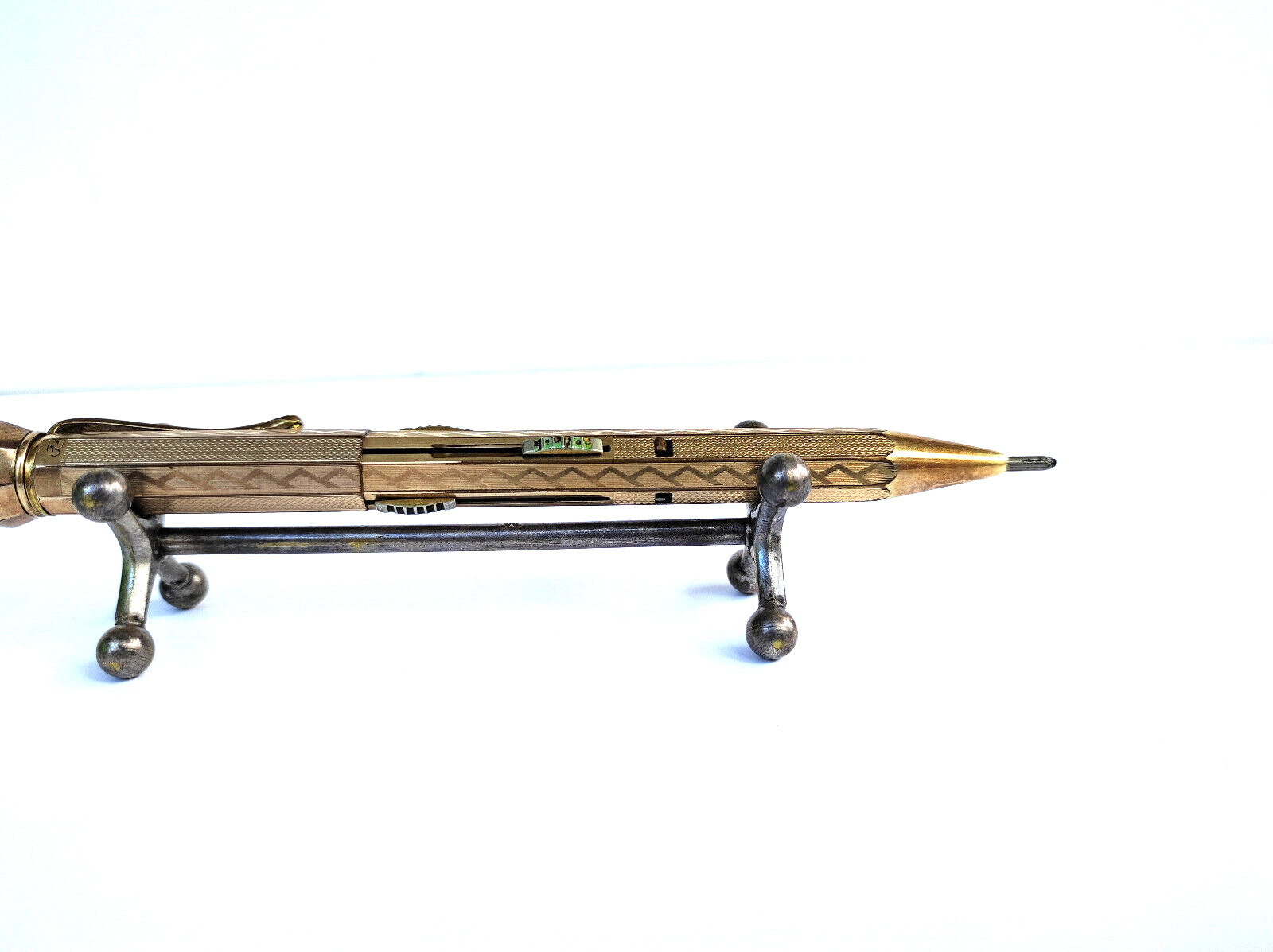 FEND Norma Patent, 4 Color Mechanical Pencil, Germany – 1930’s, Rare Gold Plated