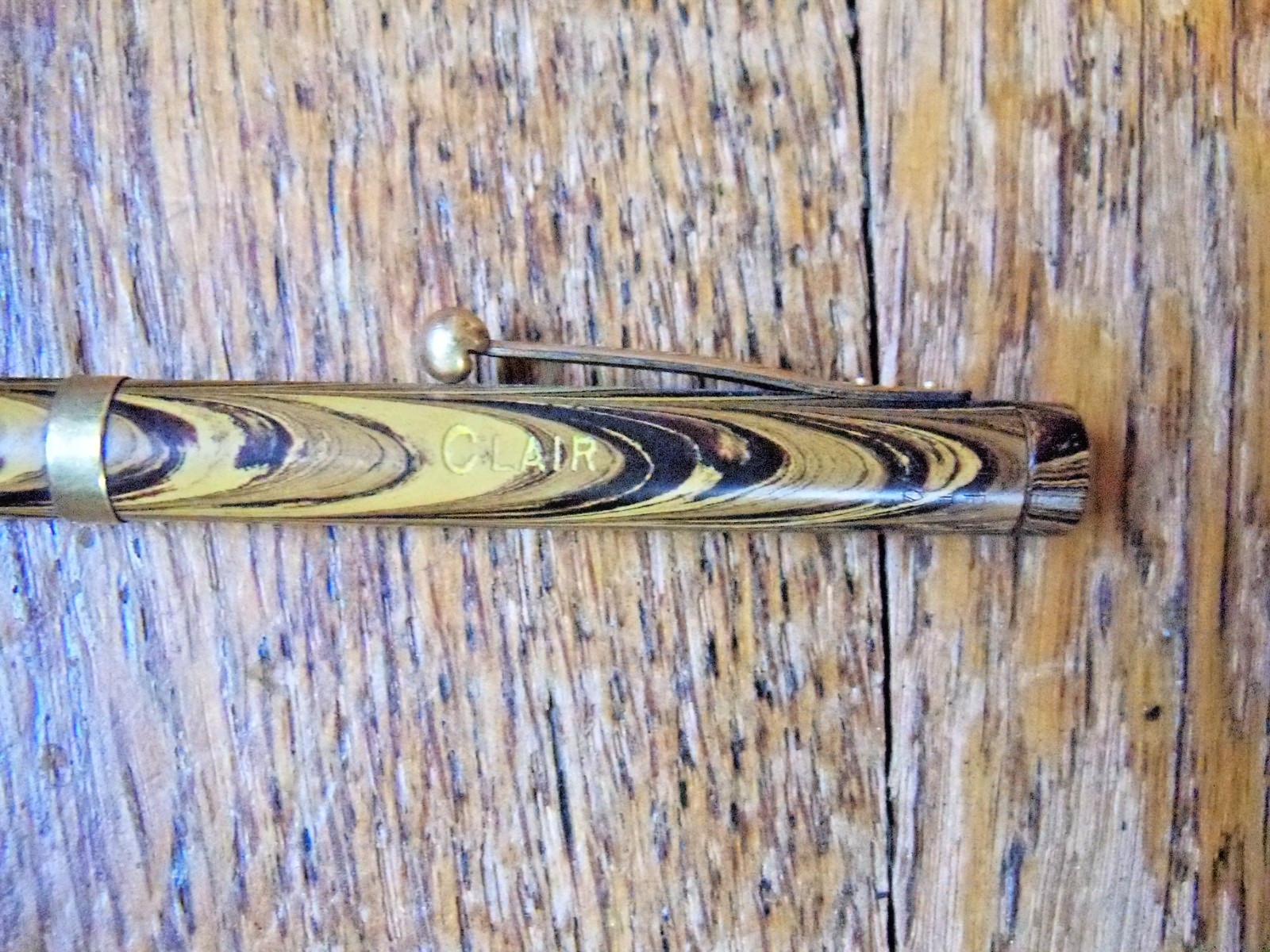 1920’s Waterman Olive Ripple Mechanical Pencil