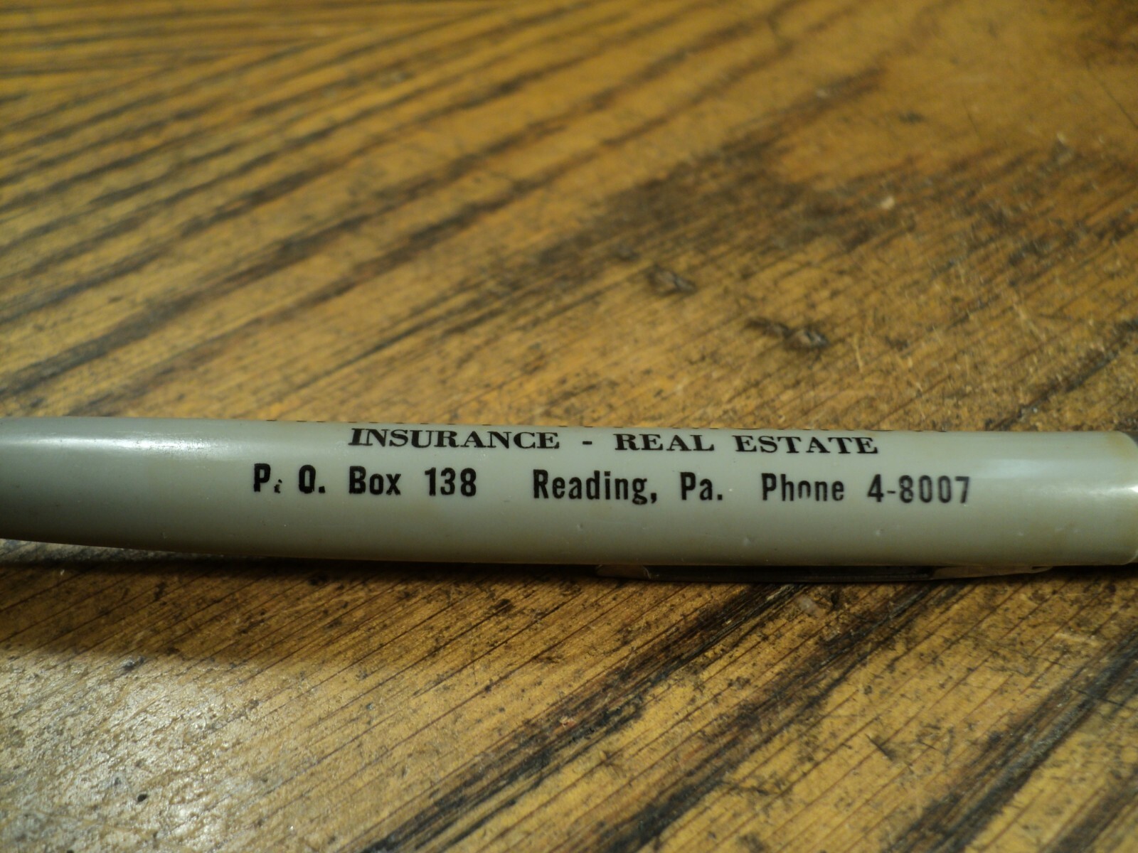Vintage Wings Mechanical Pencil Harry W Morrow Insurance Real Estate Reading PA