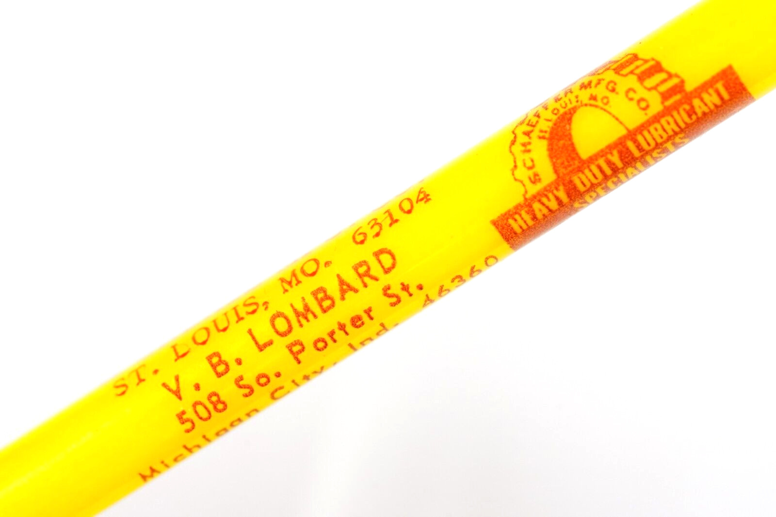 Shaeffer Oil & Grease VB Lombard Michigan City Indiana Scripto Mechanical Pencil