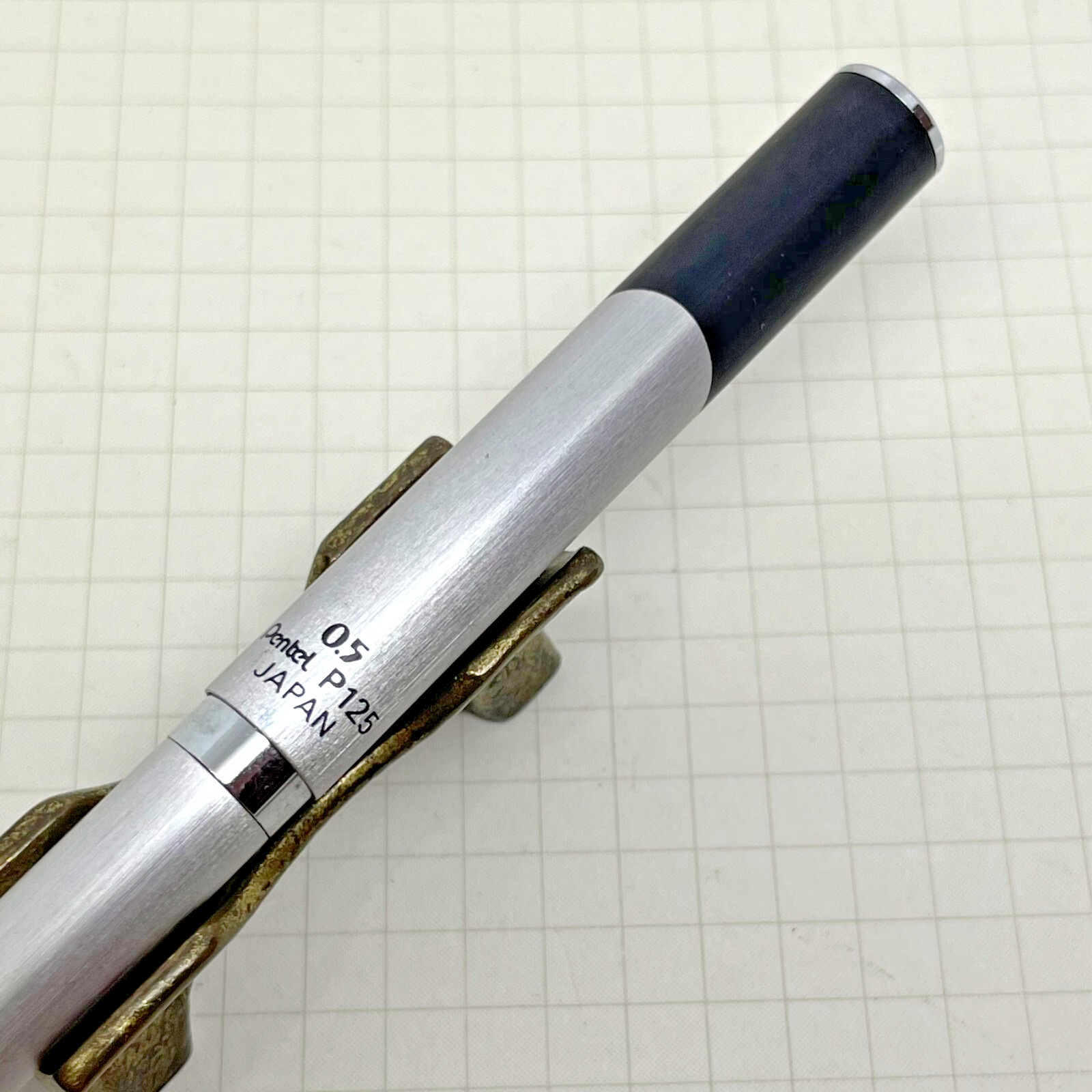 260b Pentel Mechanical Pencil Adonized Aluminum Barrel P125 NOS Made in Japan
