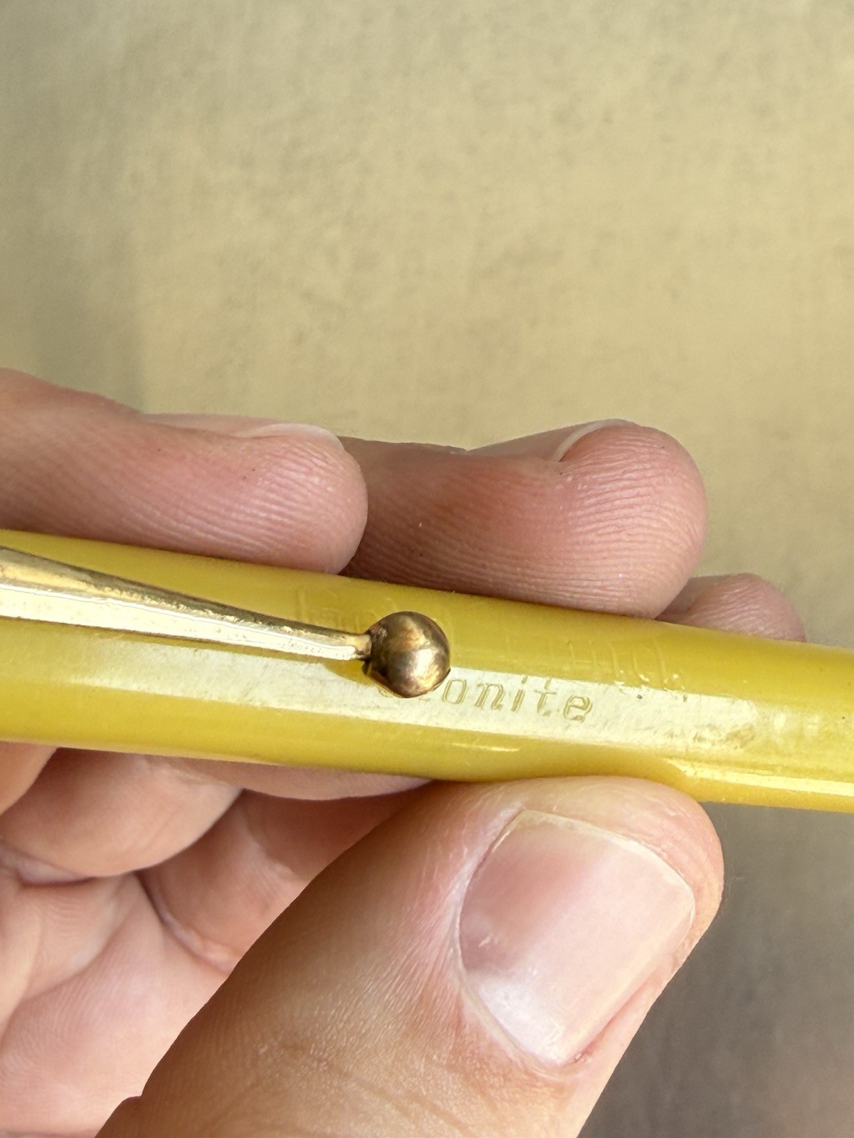 Gold Bond Stonite Yellow 1.1mm Pencil – 1930’s