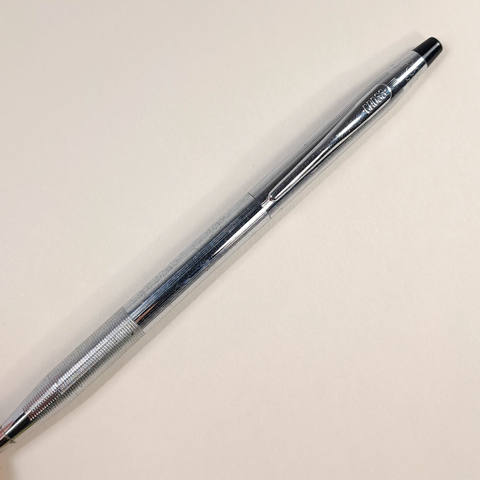 Vintage Cross Classic Century Lustrous Chrome Micro-Knurl Mechanical Pencil USA