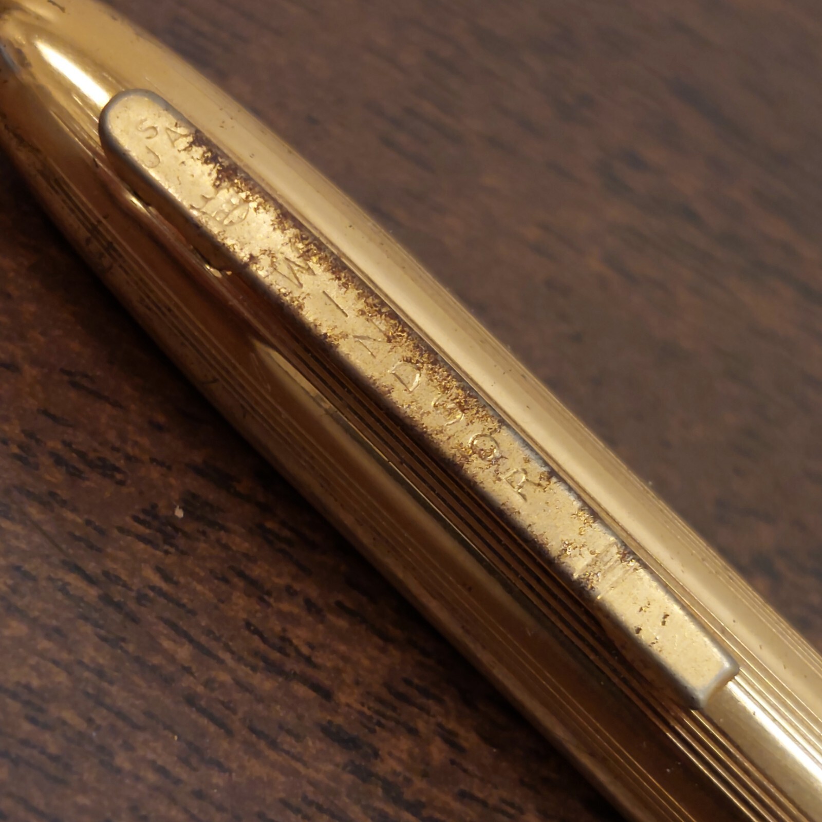 Vintage WINDSOR USA Mechanical Pencil Gold Tone Desk Accessories