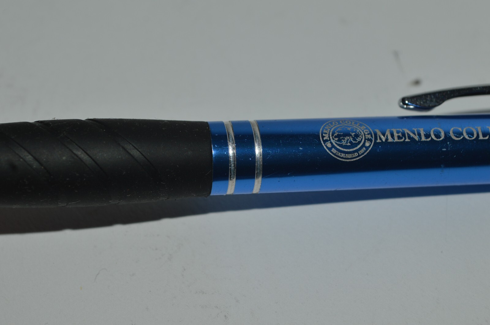 MENLO COLLEGE Automatic Pencil Promotional 0.7mm Blue Ergonomic Grip Tested