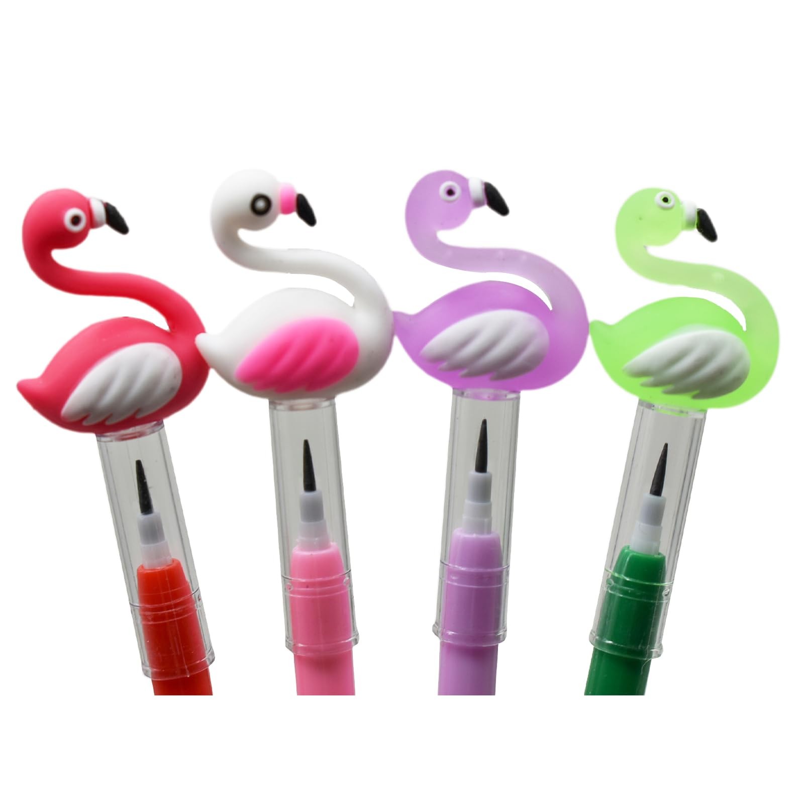 12 Pieces Adorable Stackable Pencils Flamingo Pencils Bird Stacking Pencil Wi…
