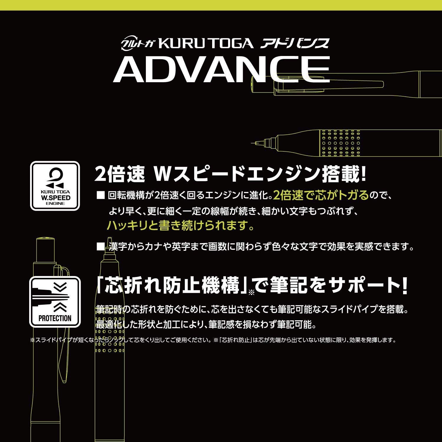 mitsubishi pencil mechanical pencil Kuru Toga advance upgrade model 0.5 limited