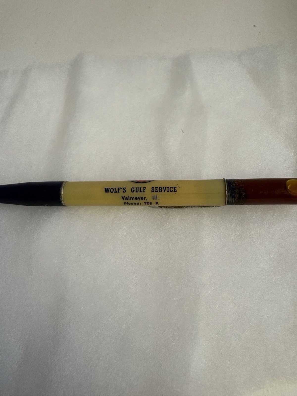 Vintage Ritepoint Mechanical Pencil Wolf’s Golf Service Floating Bubble Rare