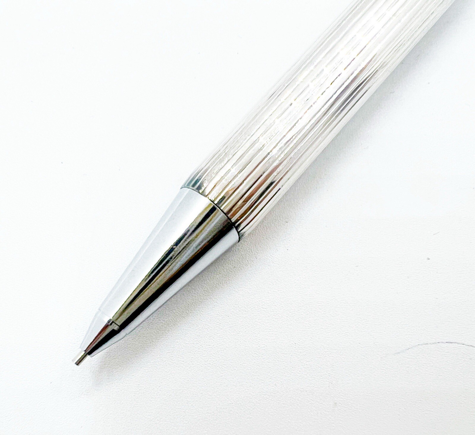 new Platinum silver Plated Mechanical Pencil Sliding Sleeve Watch Functional