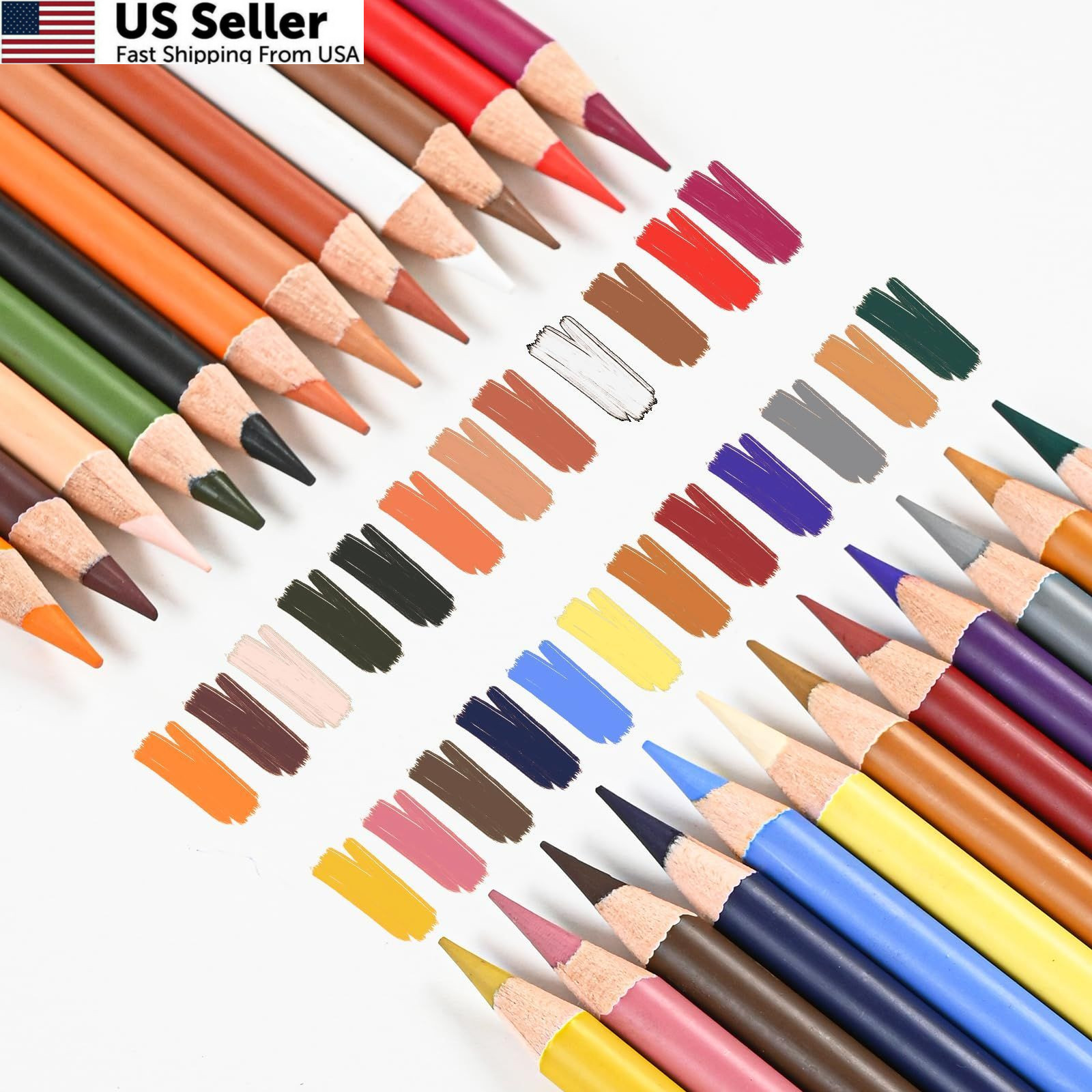 GETHPEN Pastel Chalk Colored Pencils,Set of 1 Count (Pack 24), Multicolor
