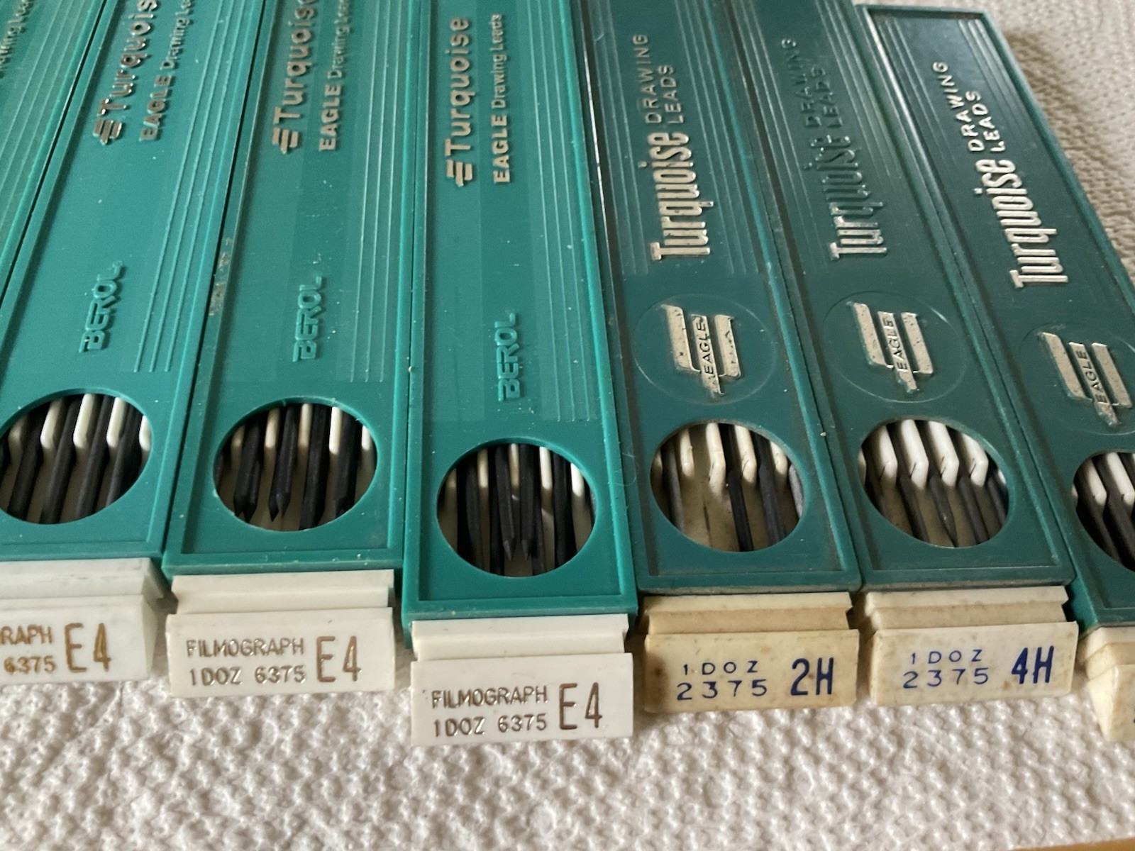 Turquoise Berol Drawing Leads 2375 & 6375 Asst.Quantities Lot 9 Pkgs