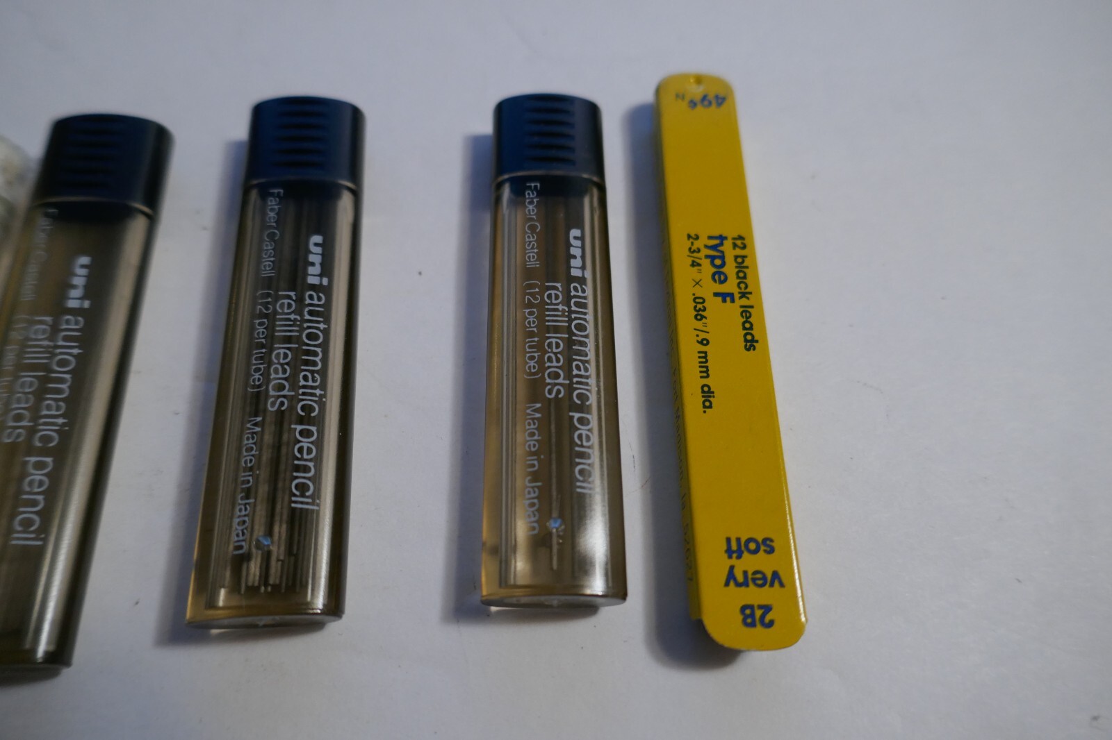 Vintage Lot Pencil Leads Eversharp Scripto Pentel Plastic and Metal Containers