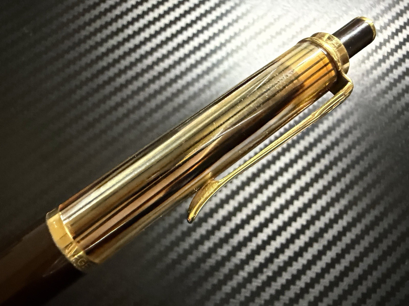 Pelikan W.-Germany D400 Brown Stripe 0.5mm Mechanical Pencil excellent
