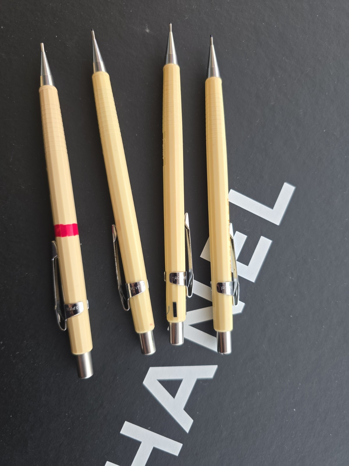 4 VTG Pentel PF339 Mechanical Pencil Lot For Film 0.9mm Japan Rare