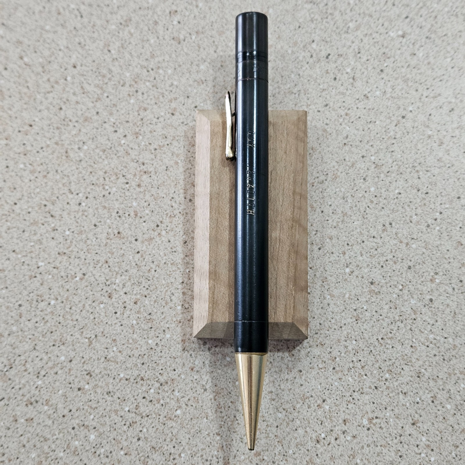 Conklin Endura Black Rings Gold Filled Trim 5.5″ Mechanical Pencil PAT 5-28-18