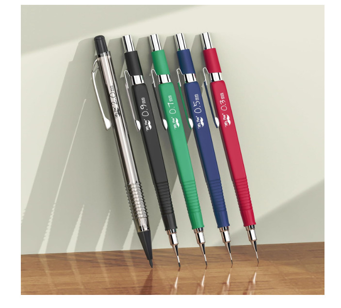 Mr. Pen Mechanical Pencil Set with Lead and Eraser Refills, 5 Sizes……..