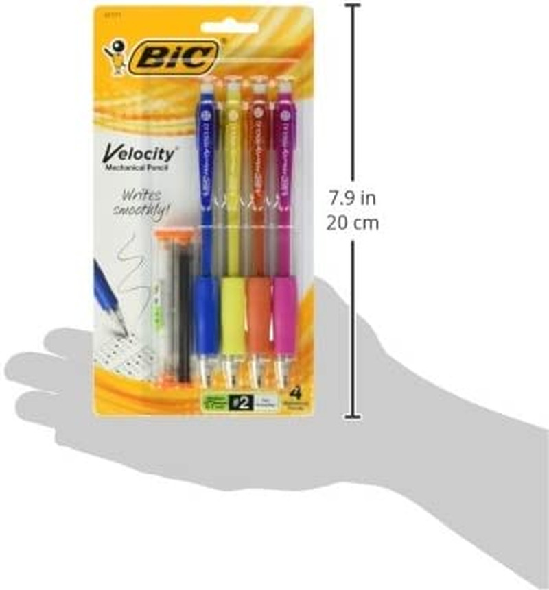 Velocity Mechanical Pencils, with Colorful Barrel, Medium Point (0.7 Mm), School