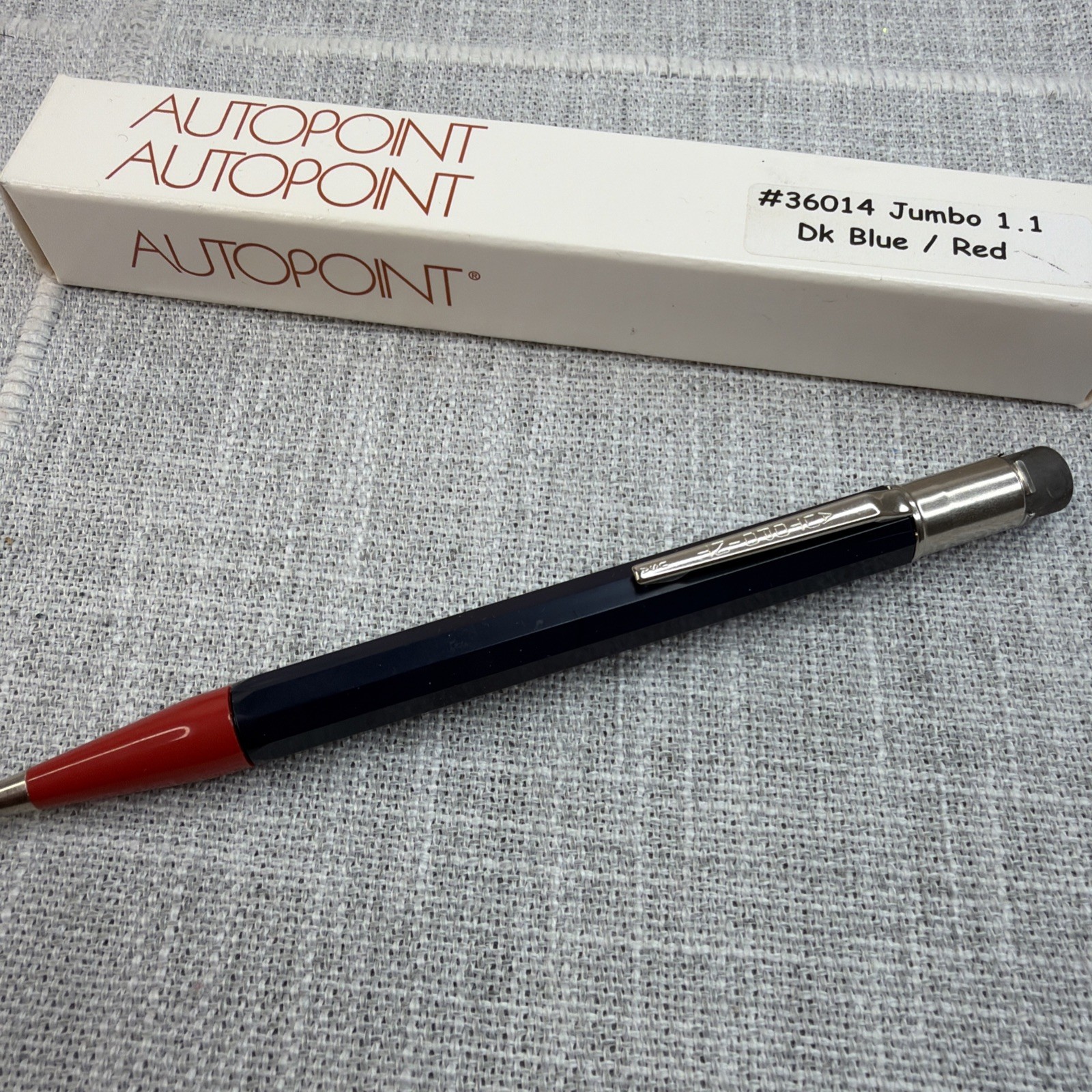 Autopoint Mechanical Pencil Jumbo 1.1 Dark Blue Red 36014 IN BOX