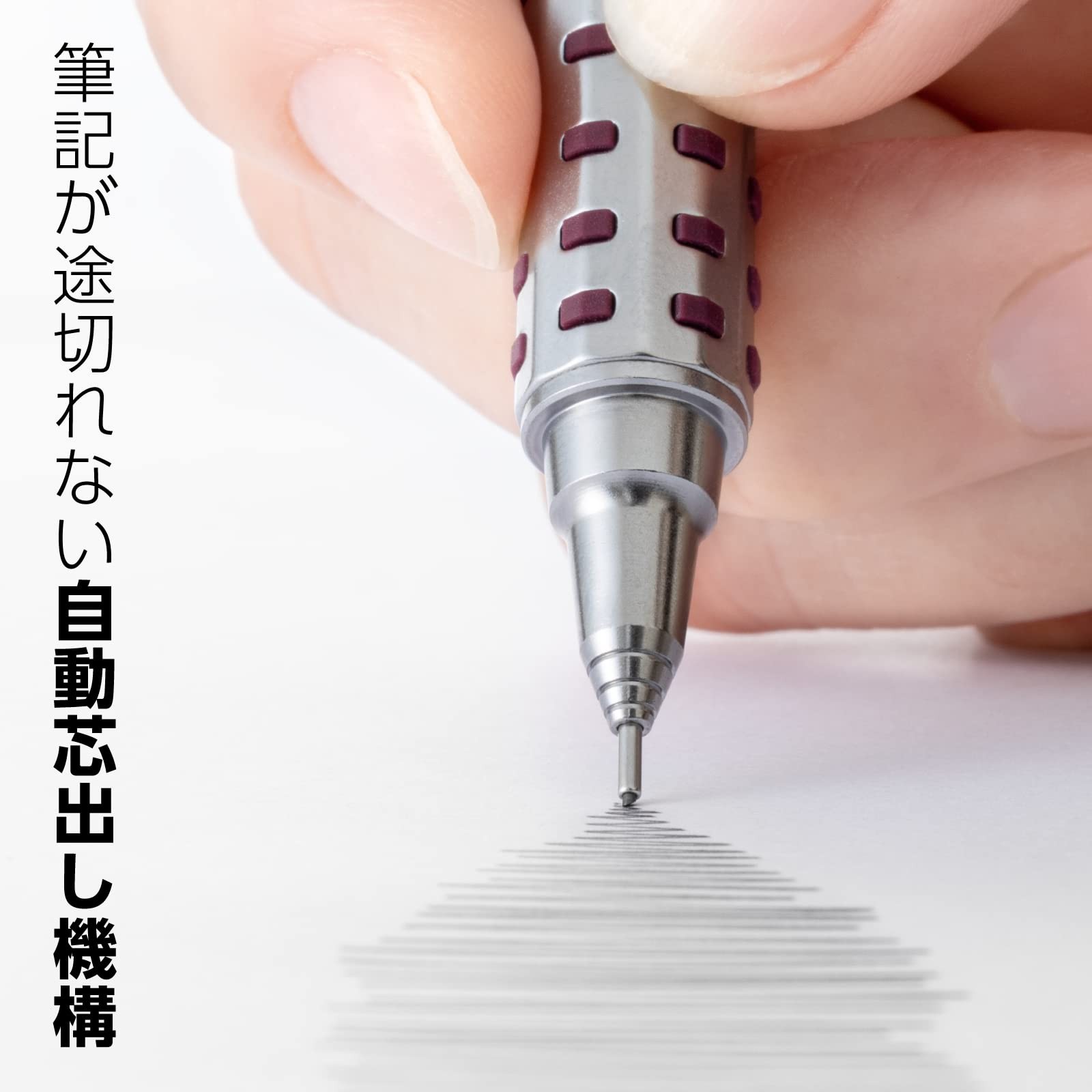 Olens Mechanical Pencil Dark Red 0.5mm Automatic Retraction Writing Instrument