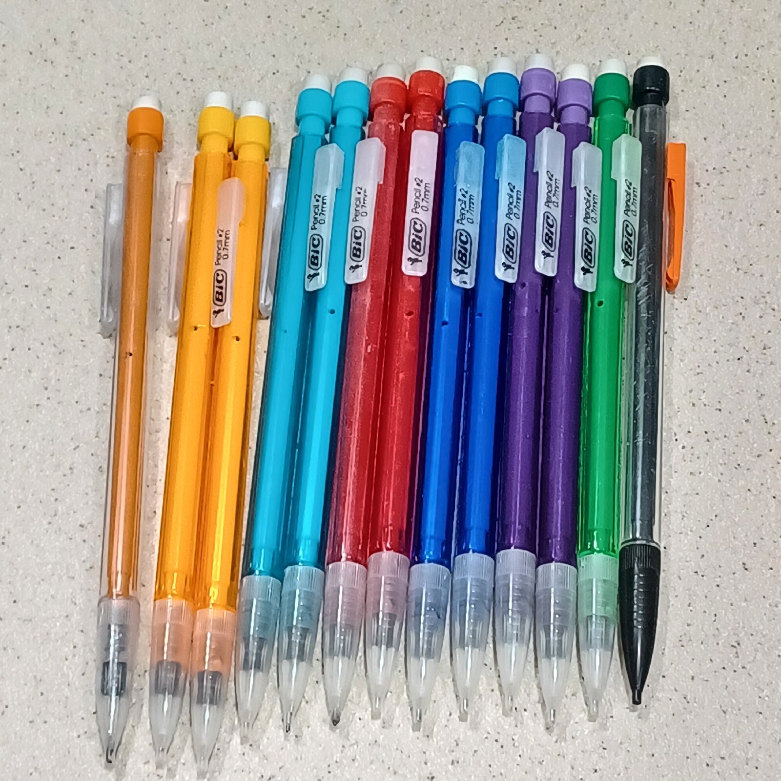 Lot of 40 Mechanical Pencils. Mix Brands 0.5mm,0.7mm & 0.9mm. Pre-owned