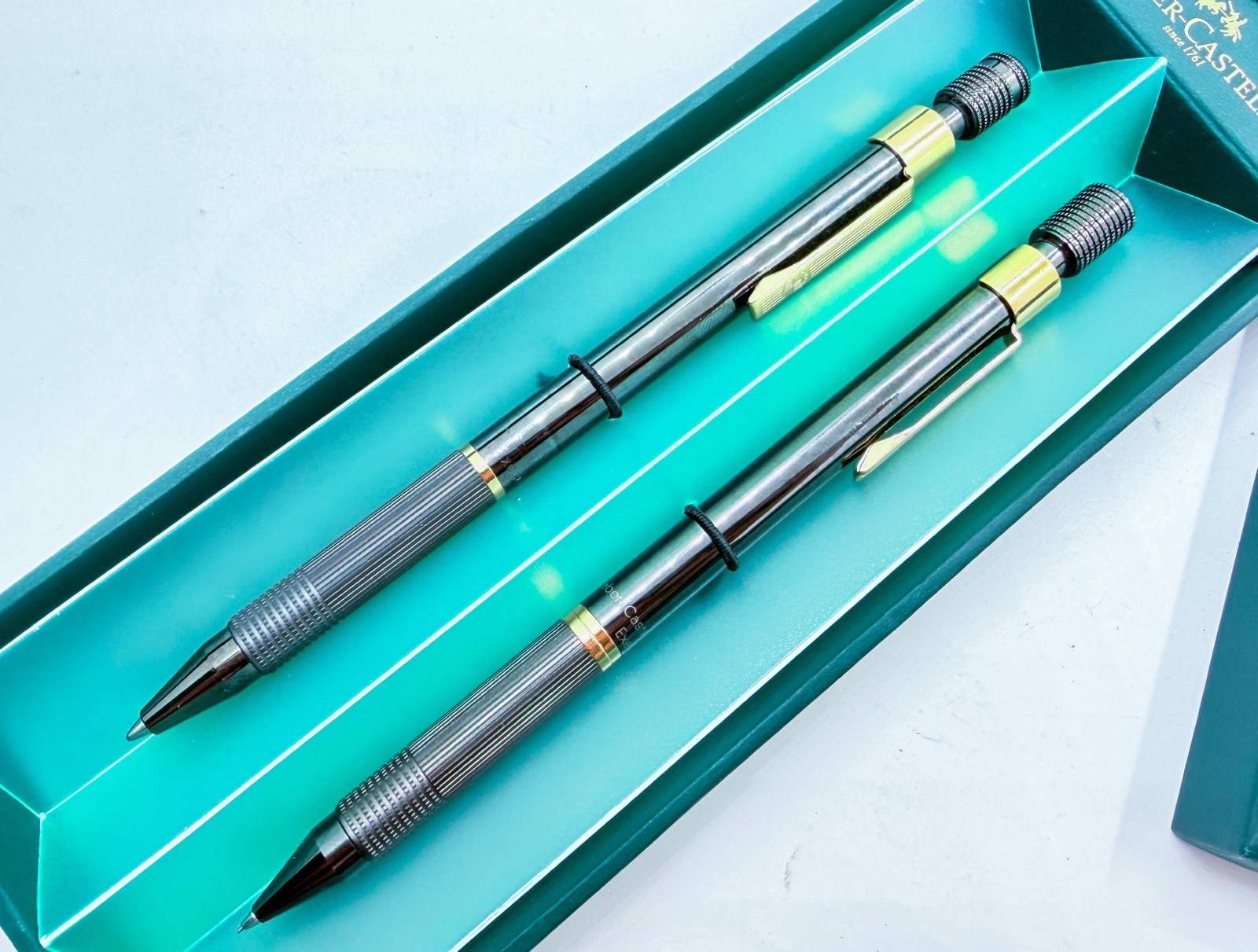 Faber Castell Executive Gold Trim alpha matic Mechanical Pencil & Ballpoint Pen