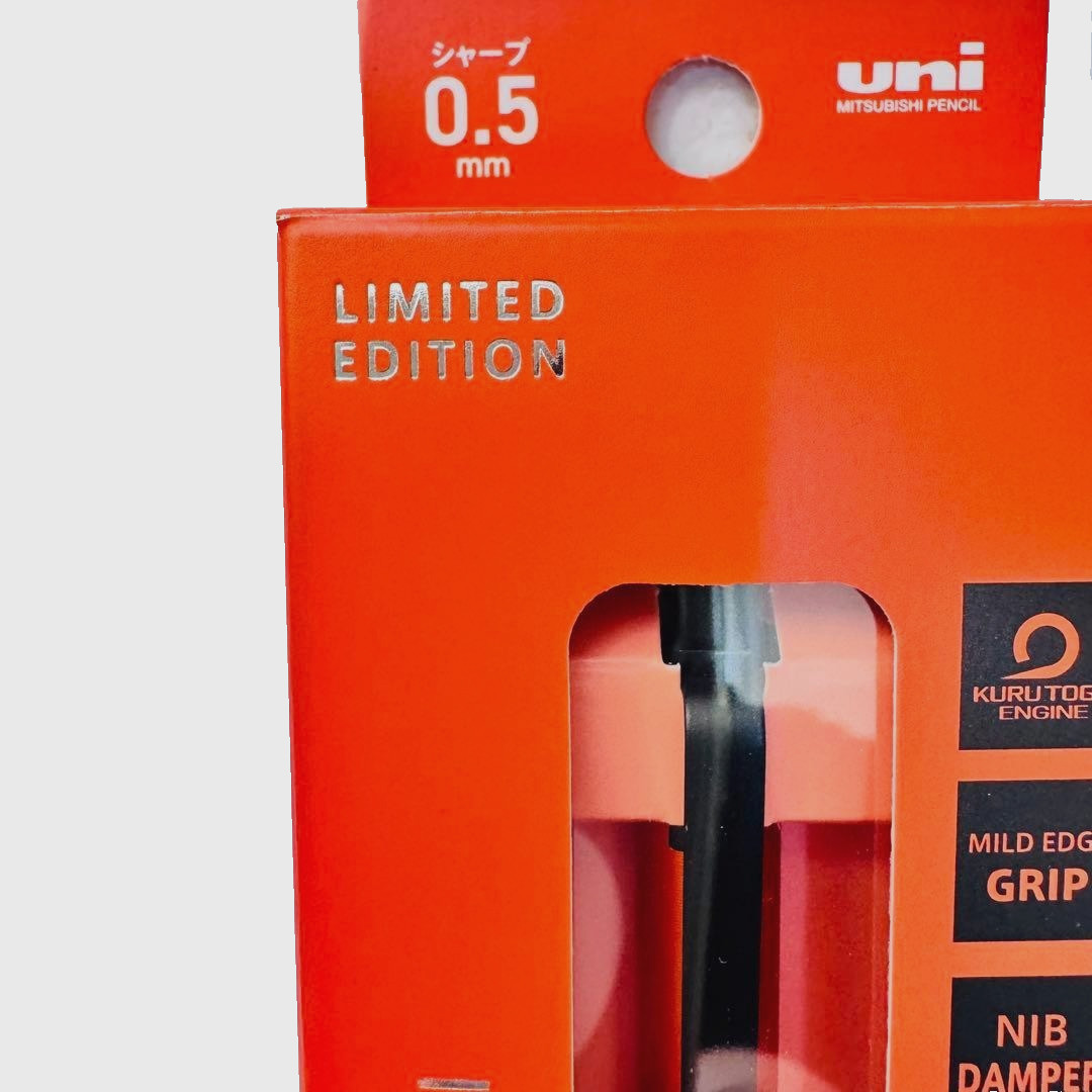 [Limited Edition] Uni Kurutoga Metal 0.5mm Mechanical Pencil Sunrise Orange