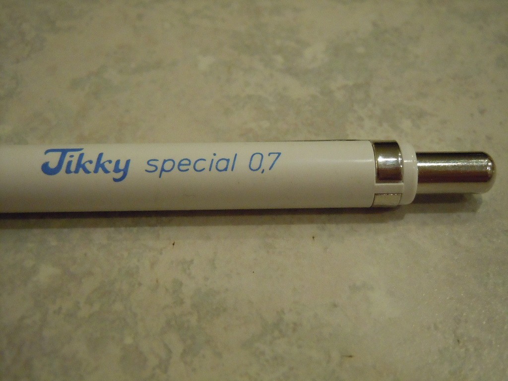 Rotring Tikky White / Blue Double Push Retract Mechanical Pencil 0.7mm, Germany