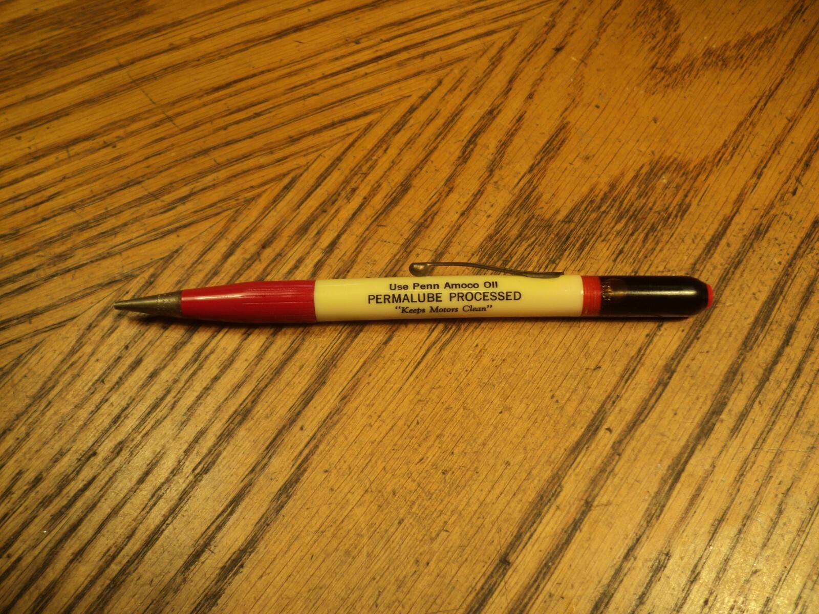 Vintage Ritepoint Mechanical Pencil Amoco Permalube 5-5/8″ Long Oil Cap