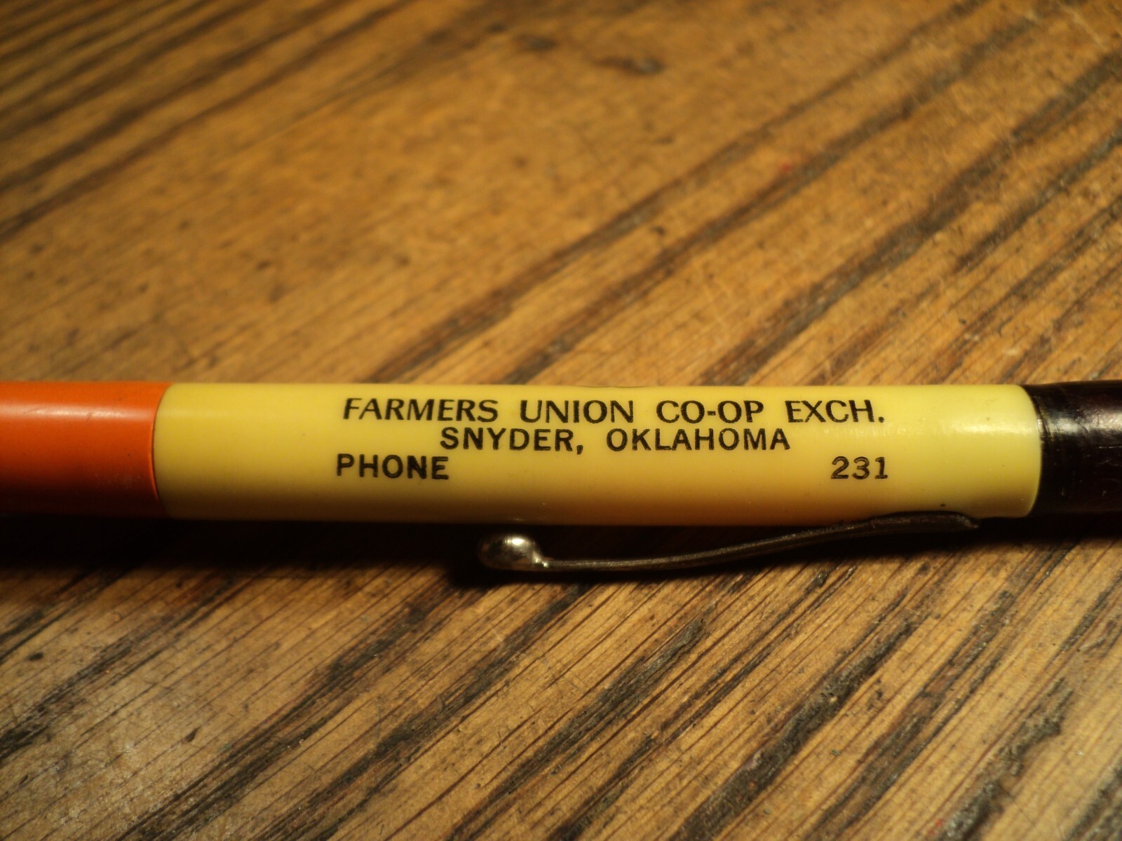 Vintage Ritepoint Mechanical Pencil Cities Service Oklahoma 5-9/16″ Oil Cap