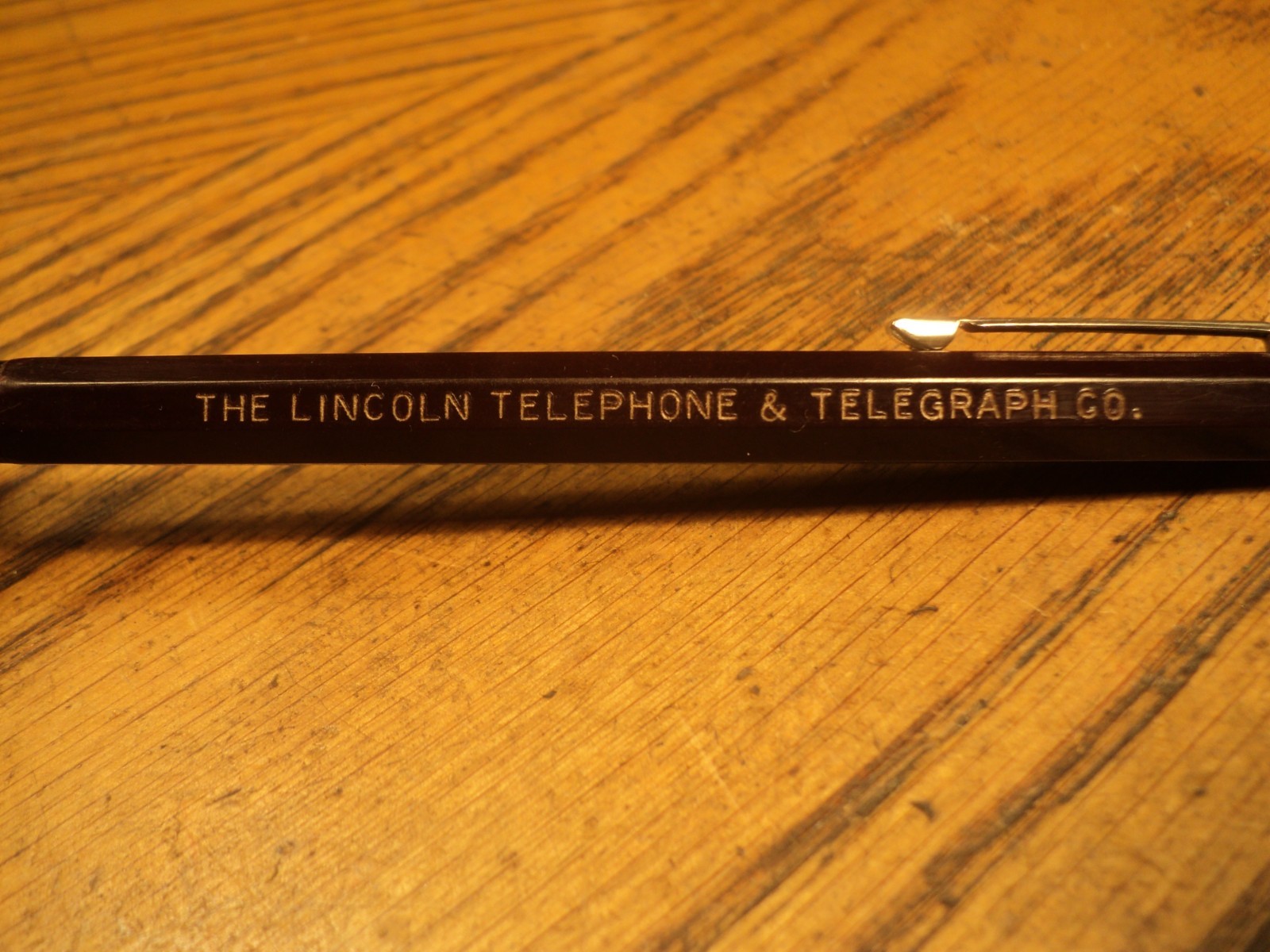 Vintage Autopoint Mechanical Pencil Lincoln Telephone & Telegraph Co 5-5/8″ A