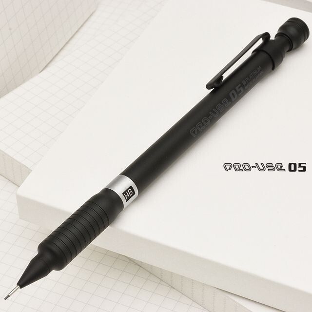 Platinum PRO-USE Drawing Mechanical Pencil 0.5mm MSDB-1300B Matte Black