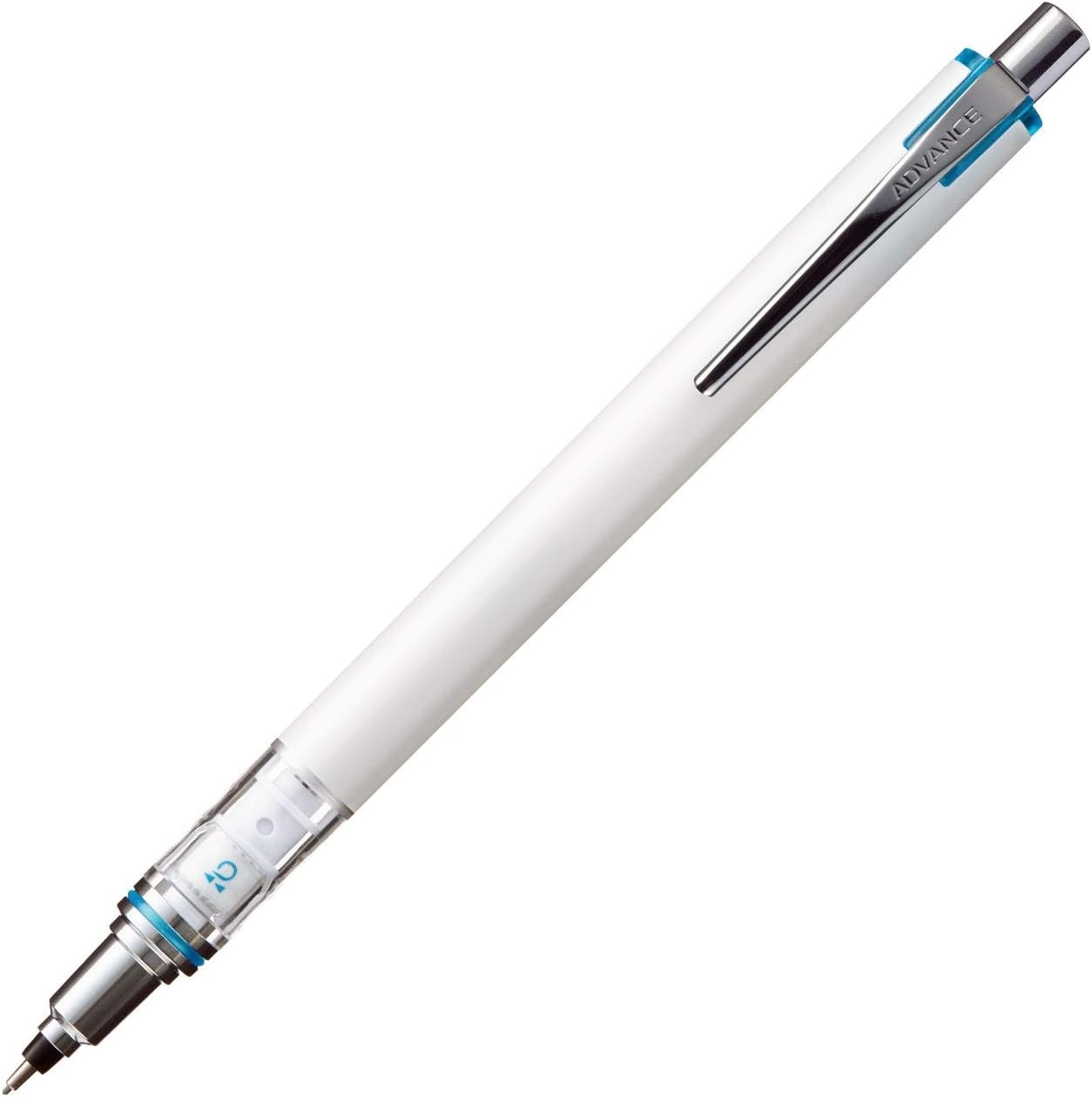 Uni Mechanical Pencil, Kuru Toga Advance, 0.7mm, 1 Count (Pack of 1), white