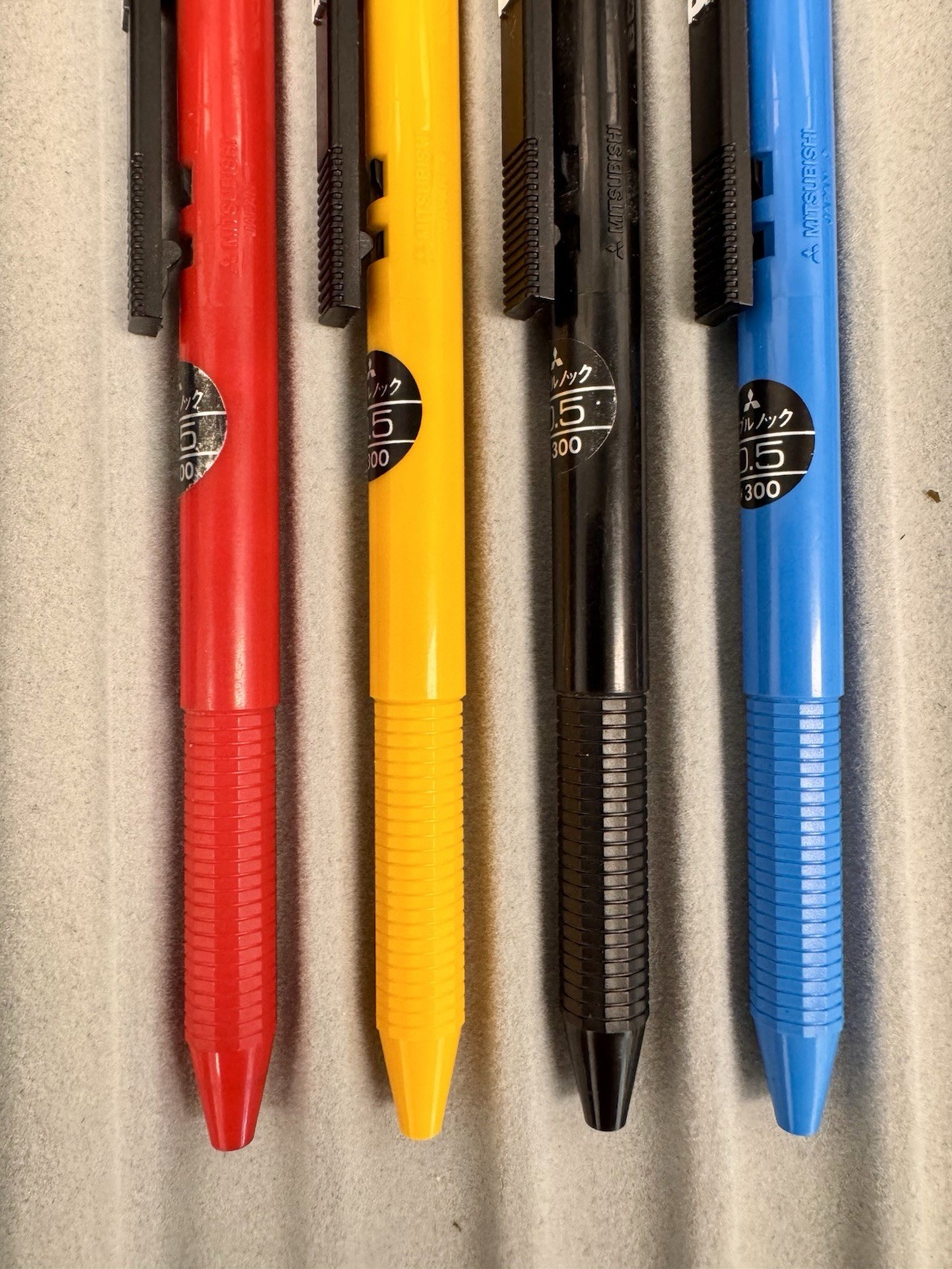 Vintage Mitsubishi Boxy Double Knock Pencil Set 0.5 NOS Excellent Condition