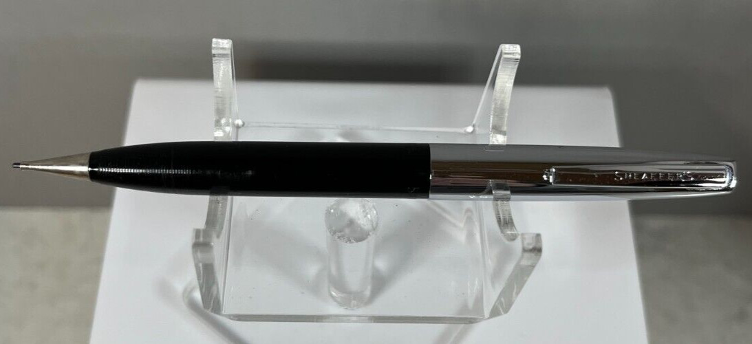 Vintage Shaeffer’s Silver Tone & Black CATERPILLAR Advertising Mechanical Pencil