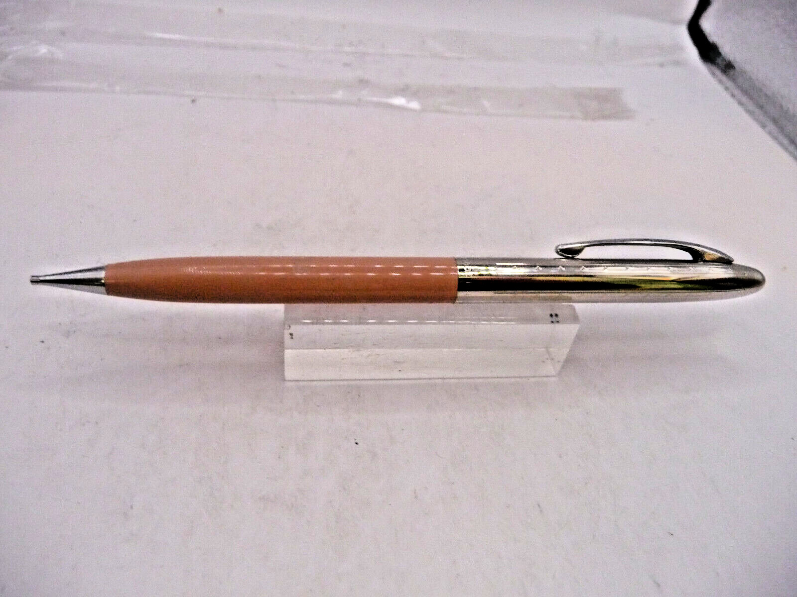 Sheaffer Vintage Craftsman with chrome cap pencil–Biege-new old stock