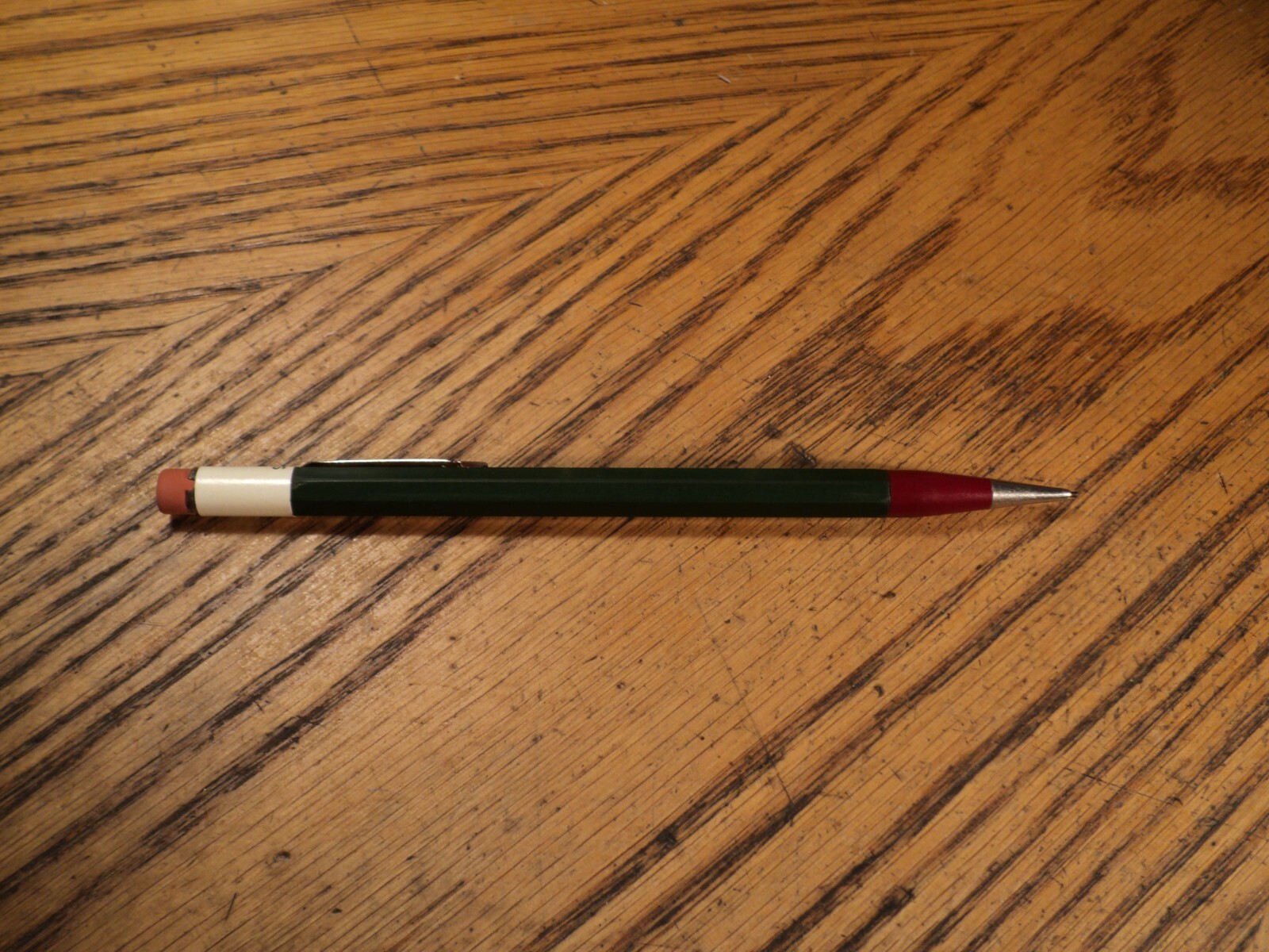 Vintage Autopoint Mechanical Pencil Kingsley Wagner Hutchinson Dark Green Body 2