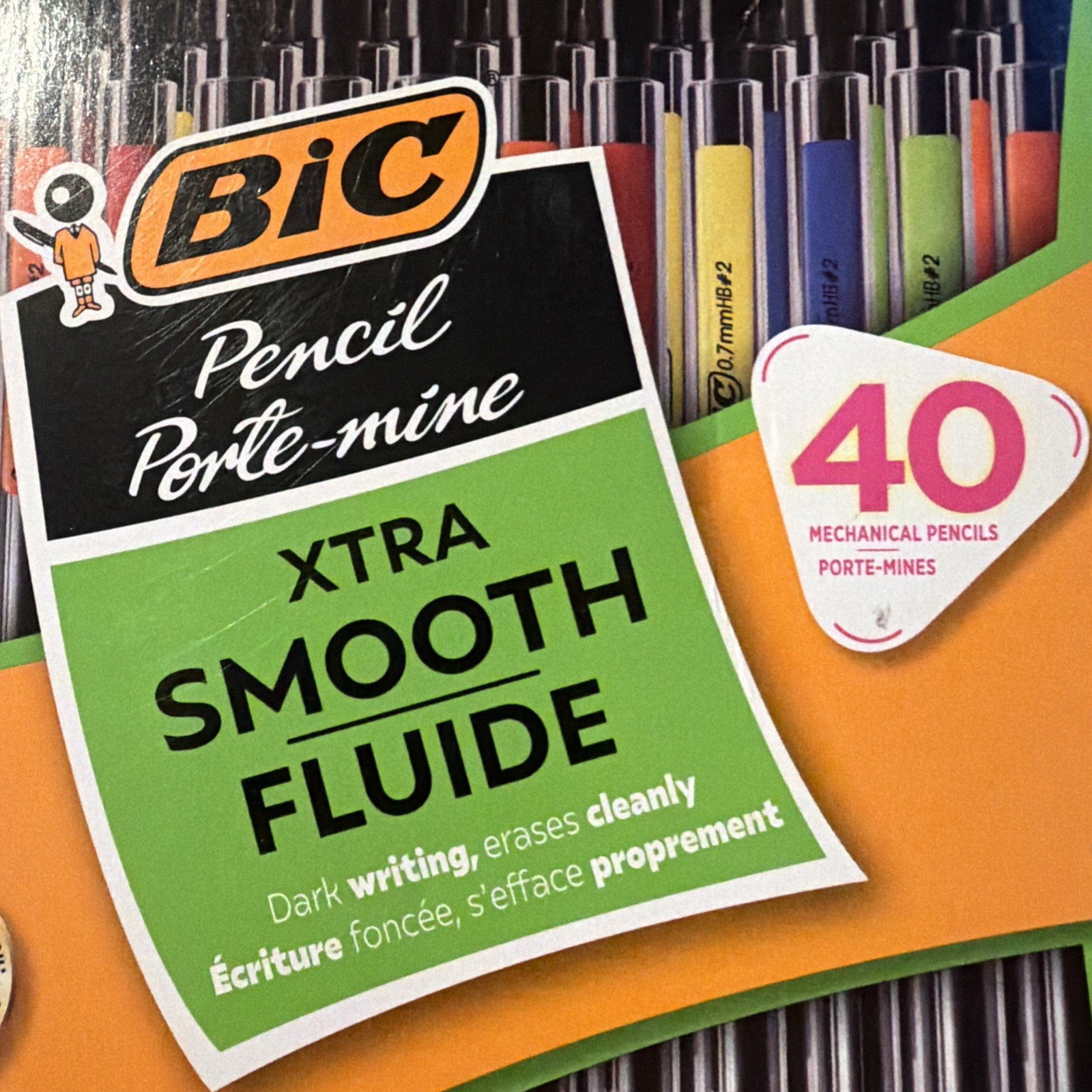 BIC Xtra Smooth Mechanical Pencils, 0.7mm, 40-Pack